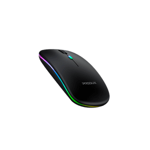 Motomo - Mouse Inalámbrico Ap-01, Bateria Recargable, 1660 Dpi, Color Negro