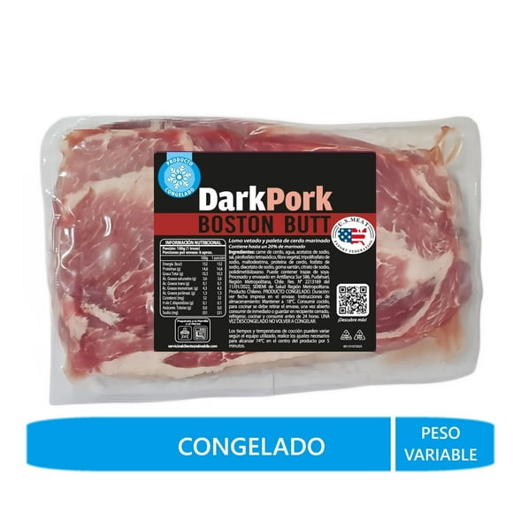 Lomo de Cerdo Vetado Boston Butt congelado