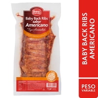 Costillar De Cerdo Baby Back Ribs Americano 300 G Super Cerdo