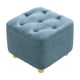 thumbnail image 1 of Reposapiés Asiento Acolchado Reposapiés Cuadrado Para Mesita De Noche Sala De Estar Vestidor Azul, 1 of 5