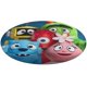 thumbnail image 1 of Yo Gabba Gabba Alfombra Redonda de Felpa Coral, Antideslizante, No Desprende Pelusas, Lavable y Duradera para Salón, Dormitorio y Habitación de Niños 60cm, 1 of 6