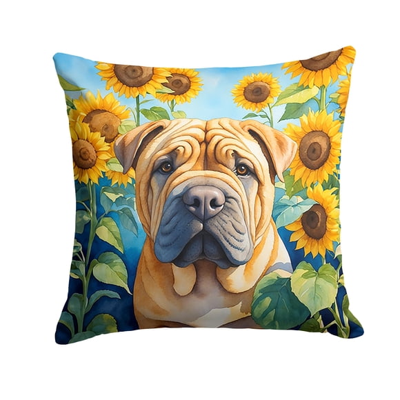 Cojín Sunflowers Shar Pei 35 X 35 Cm