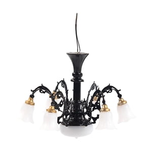 Magideal - 1:87 Modelos De Lámpara Colgante Muebles Simulación Decoración Diorama Simulación Muebles En Miniatura, Lámpara De Techo Para Casa De Muñecas Accesori Negro