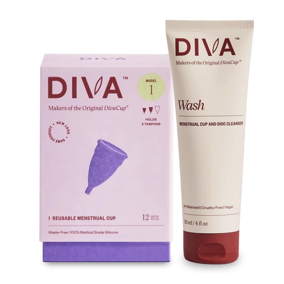 Copa menstrual DivaCup modelo 1 para flujo medio a abundante