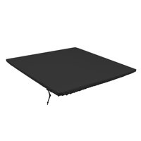 Magideal - Mantel De Mesa Cuadrado De 90 Cm X 90 Cm, Mantel De Mesa Estirable De Poliéster Lavable Para Decoración De Banquete De Comedor Interior Del Hogar Negro