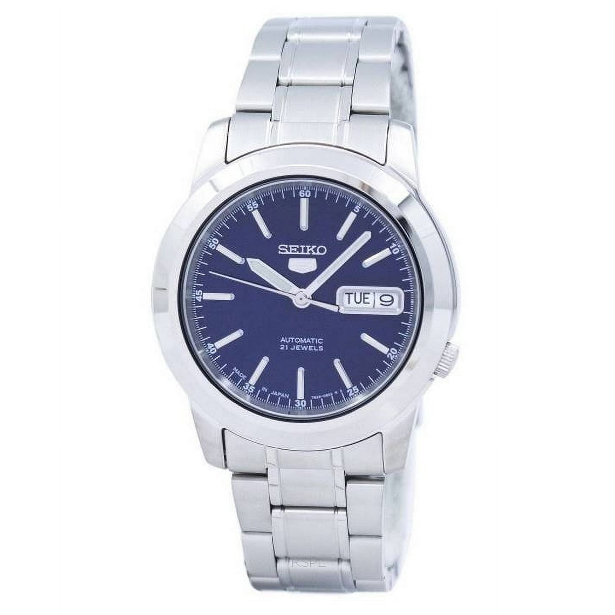 Reloj Seiko De Hombre 5 Automático Snke51j1 De Acero Inoxidable Con Esfera Azul