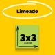 thumbnail image 3 of Sticky Notes Post-it Super Sticky, 3 x 3 pulgadas, verde lima, 5 unidades, 3 of 9