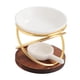 thumbnail image 3 of Portavelas Tealight Gabinete Salón Ornamento SPA Quemador De Aceite Esencial Oro, 3 of 5