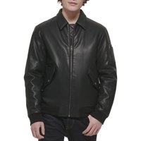 Chaqueta Tommy Hilfiger Smooth Lamb Touch De Piel Sintética Negra