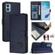 thumbnail image 5 of Funda tipo cartera FOXDOCK para Motorola Moto E22 4G/E22i 4G con soporte, ranuras, RFID, diseño de gato, 5 of 5