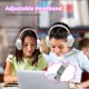 thumbnail image 3 of Auriculares inalámbricos YUSONIC con luces LED para niños (blancos), 3 of 9