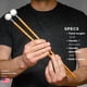 thumbnail image 4 of Baquetas para campanas de percusión Timber Drum Co 39 cm de poliéster duro, 4 of 8