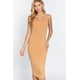 thumbnail image 1 of Vestido Midi De Canalé Con Cuello Redondo Y Sin Mangas, 1 of 5