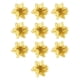 thumbnail image 2 of 10 Uds Flores Artificiales Decoración DIY Guirnalda Guirnaldas Brillo Flores De Navidad Oro, 2 of 5