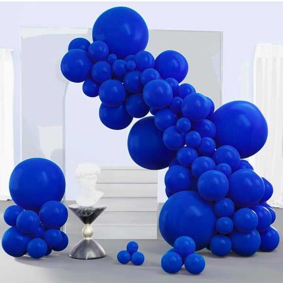 Balloon PartyWoo azul persa, 140 unidades, azul oscuro, diferentes tamaños