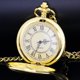 thumbnail image 3 of Reloj de Bolsillo Alwesam Cuarzo Números Romanos Dorado, 3 of 7