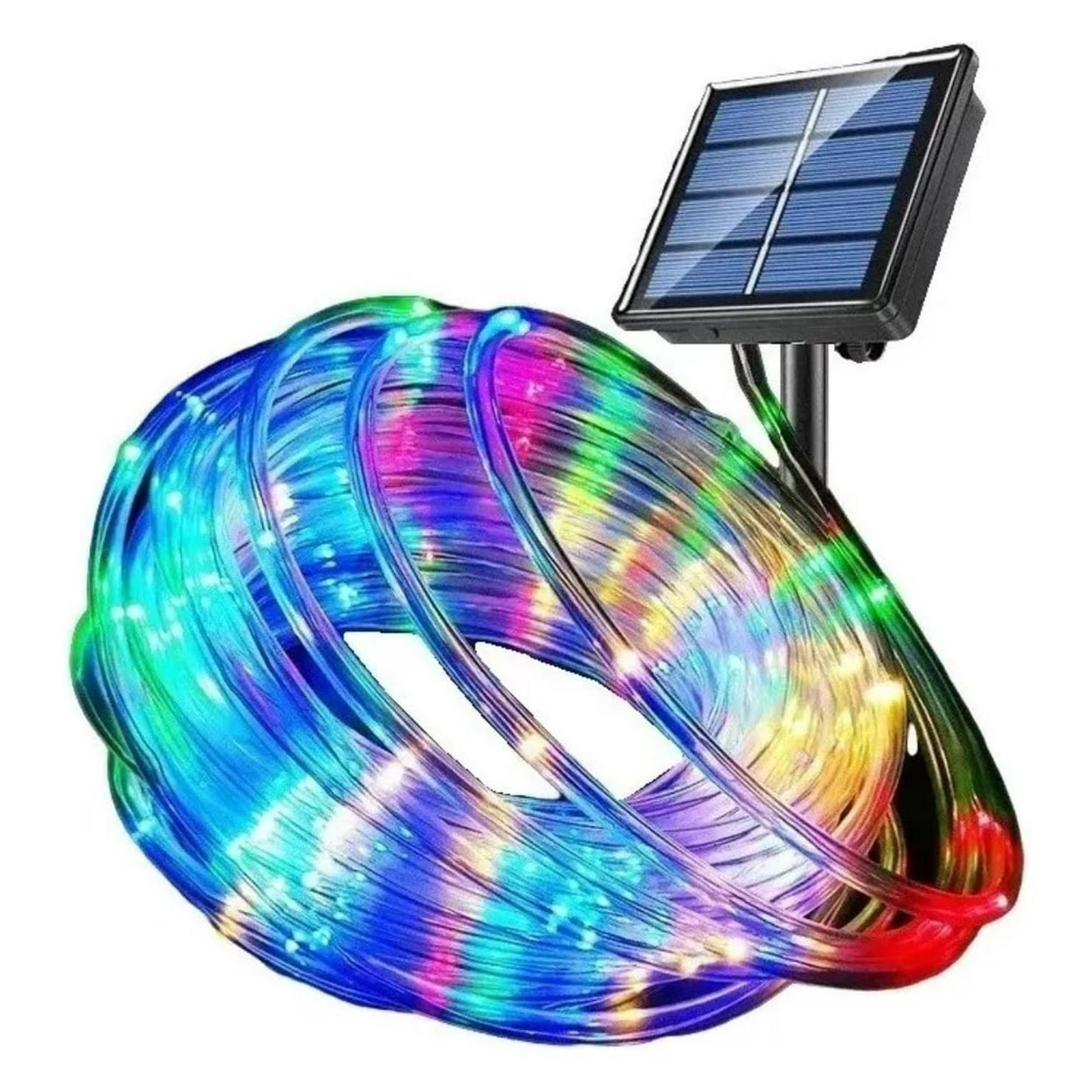 Genérico - Manguera Led Solar Multicolor 1o Metros Azul