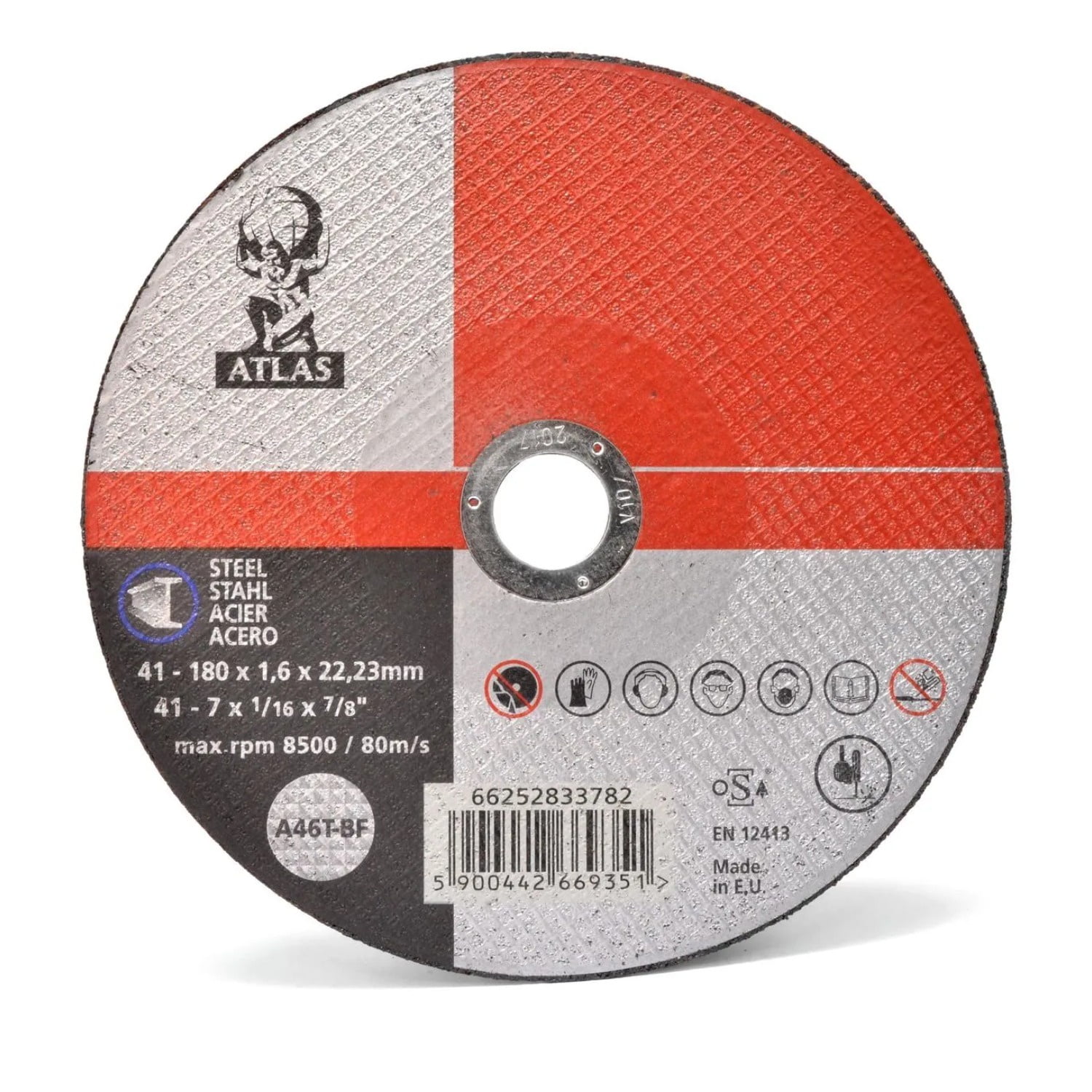 Disco De Corte 252833782 180x1,6x22 Mm Atlas