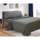thumbnail image 1 of Juego de cama de tamaño completo Bliss Casa de franela, 4 piezas, gris, 1 of 8