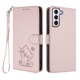 thumbnail image 1 of Funda Volteable con Diseño de Gato para Samsung Galaxy S21 Plus, Rosa, 1 of 6