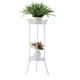 thumbnail image 3 of Pedestal Para Maceta Maceteros Metalico 2 Niveles Blanco 81x34 Cm, 3 of 6