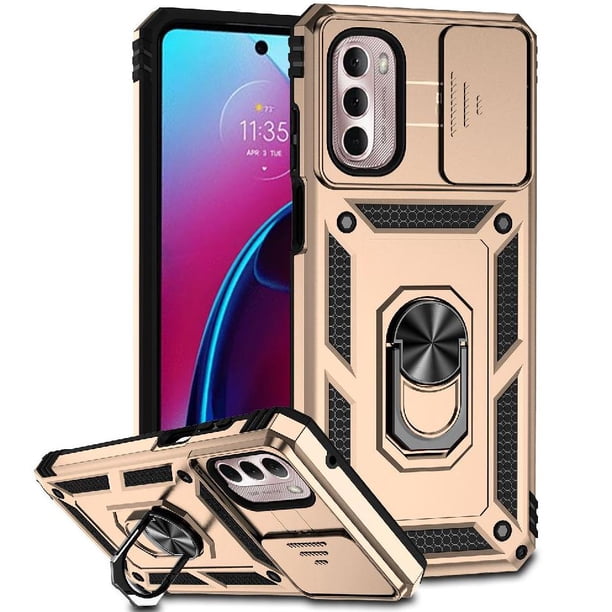 Estuche GANGXUN para Motorola Moto G Stylus 4G 2022, soporte giratorio 360°, estilo mecánico y magnético