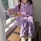thumbnail image 3 of 3x Pijama Conjunto Invierno Mujer Peludo Suave Trenzado, 3 of 10