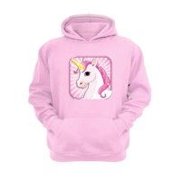 Genérico - Polerón Canguro Unicornio Rosa Talla S Unisex