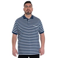 Kotting - Polera Hombre Listada Cuello Camisero Bolsillo Pecho