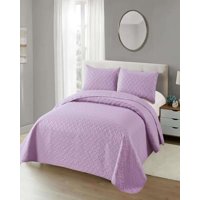 Genérico - Cubrecama Colchas Quilt De Verano 2 Plazas Lila