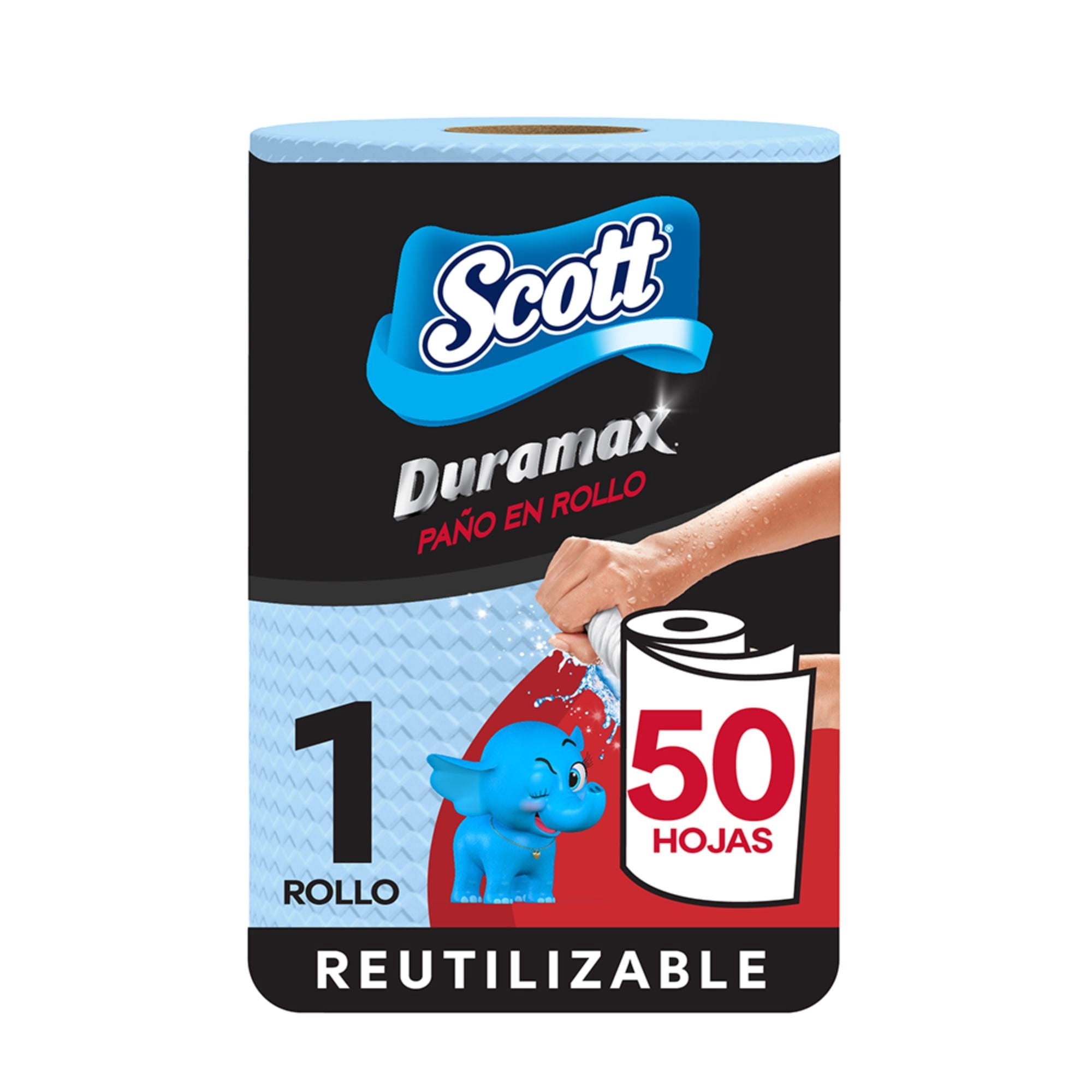 Toalla De Papel Reutilizable Duramax Azul 150 Hojas 1 rollo Scott