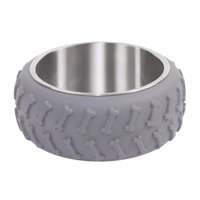 Ioensy - Tazones De Comida Para Gatos Suministros De Alimentación Para Perros Y Gatos Plato De Alimentación Para Mascotas Contenedor De Comida Gris