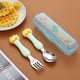 thumbnail image 1 of 304 Stainless Steel Dinosaur Baby Children's Portable Tableware Cartoon Spoon Fork Learning Training Chopsticks Fork Spoon Set, 1 of 5