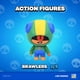 thumbnail image 3 of Figura de acción P.M.I. Brawl Stars, 11,43 cm, León con piruleta, 3 of 7