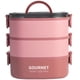 thumbnail image 1 of 1pc Lunch Box 2000ML 3-Tier Stackable Bento Case Sealed Leak-proof Meal Box Microwave Safe Portable Students Workers Food Container Student Bento Box, College Dorm Room Apartment Essential School Supp, 1 of 3