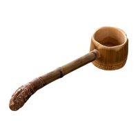 Magideal - Cucharón De Bambú Para Agua, Cucharón Para Vino, Cucharón Para Baño, Achicador De Agua, Cucharón Para Riego De Jardín, Cucharón De Mango Largo, Longitud Total 215 Cm