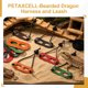 thumbnail image 5 of Uxcell Arnés y Correa para Dragón Barbudo, Arnés de Dinosaurio Ajustable de Cuero Suave con Cuerda de Tracción (S/M/L, 3 Piezas, Marrón), para Dragón Barbudo, Reptil, Ardilla, Rata, 5 of 7