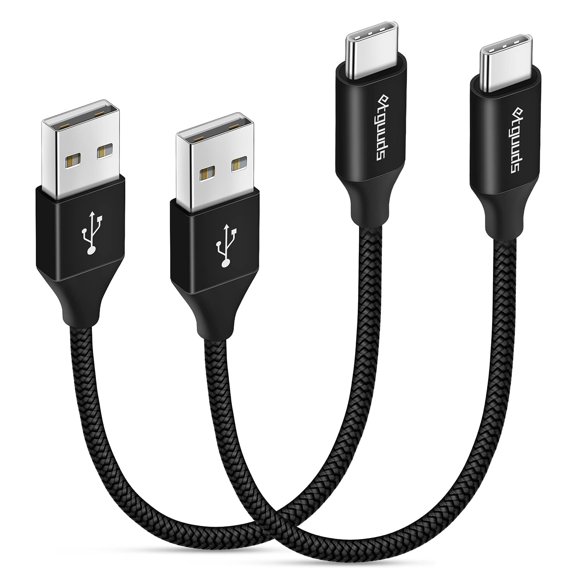 Cable USB etguuds 30 cm USB-A a USB-C Paquete de 2 Carga Rápida