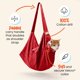 thumbnail image 2 of Transportadora para Gatos Cat-in-the-bag Cozy Comfort Pequeña Roja, 2 of 8