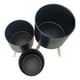 thumbnail image 2 of Set Macetas Planta Flores Interior Exterior Patas Negra Jhn, 2 of 3