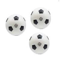 Vipnetwork - Set 3 Pelotas Inflable 22 Cm Diseño Futbol - Color Blanco