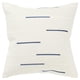 thumbnail image 1 of Almohadón Cuadrado Pier 1 Imports con Rayas Geométricas en Marfil y Azul Marino, 1 of 4