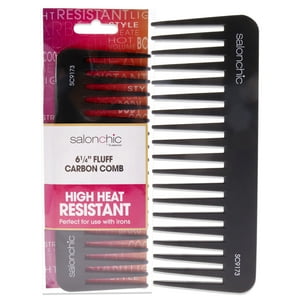 Salonchic - Peine De Carbón Fluff Resistente A Altas Temperaturas De Para Unisex - Peine