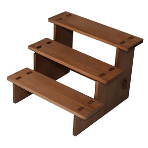 Ioensy - Estante Elevador De Exhibición De Madera, Soporte De Exhibición Coleccionable Para Muñecas, Figuras, Juguetes, 3 Capas, 20Cm