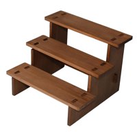 Ioensy - Estante Elevador De Exhibición De Madera, Soporte De Exhibición Coleccionable Para Muñecas, Figuras, Juguetes, 3 Capas, 20Cm