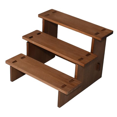 Ioensy - Estante Elevador De Exhibición De Madera, Soporte De Exhibición Coleccionable Para Muñecas, Figuras, Juguetes, 3 Capas, 20Cm