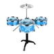 thumbnail image 2 of Juego de batería de jazz para niños, percusión portátil, iluminación musical, mini batería educativa temprana para niños, niñas en edad preescolar, re Azul, 2 of 5