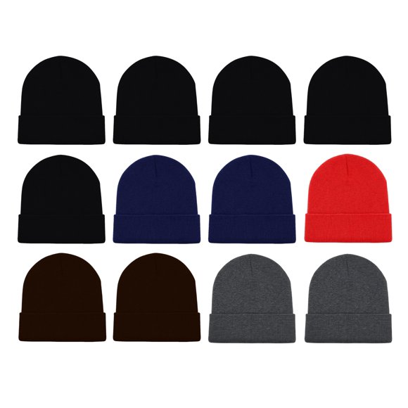 Gorro Winterlace pack de 12 unidades tejido con puño