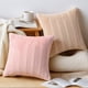 thumbnail image 4 of REGALWOVEN Paquete de 2 fundas de cojín decorativas de felpa suave, funda de almohada de granja, rayas, decoración del hogar blanca 18" x 18", 4 of 6