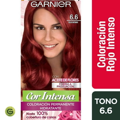 Coloración Cabello 6.6 Rojo Intenso Cor Intensa Garnier